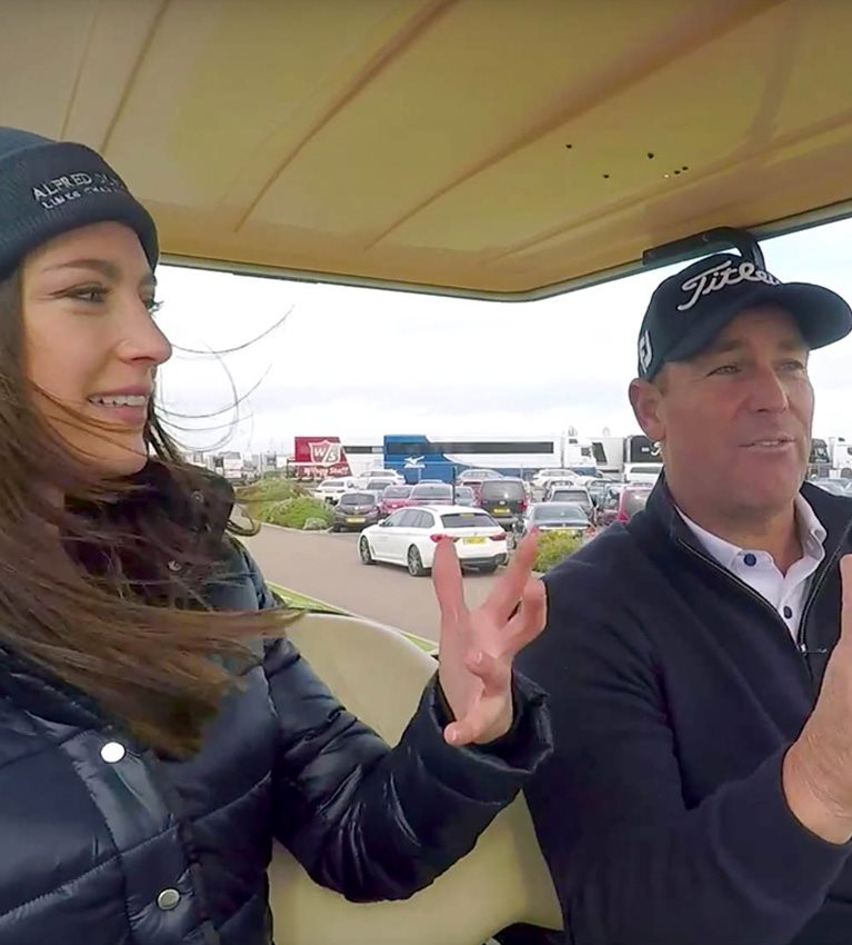 A buggy ride with Shane Warne