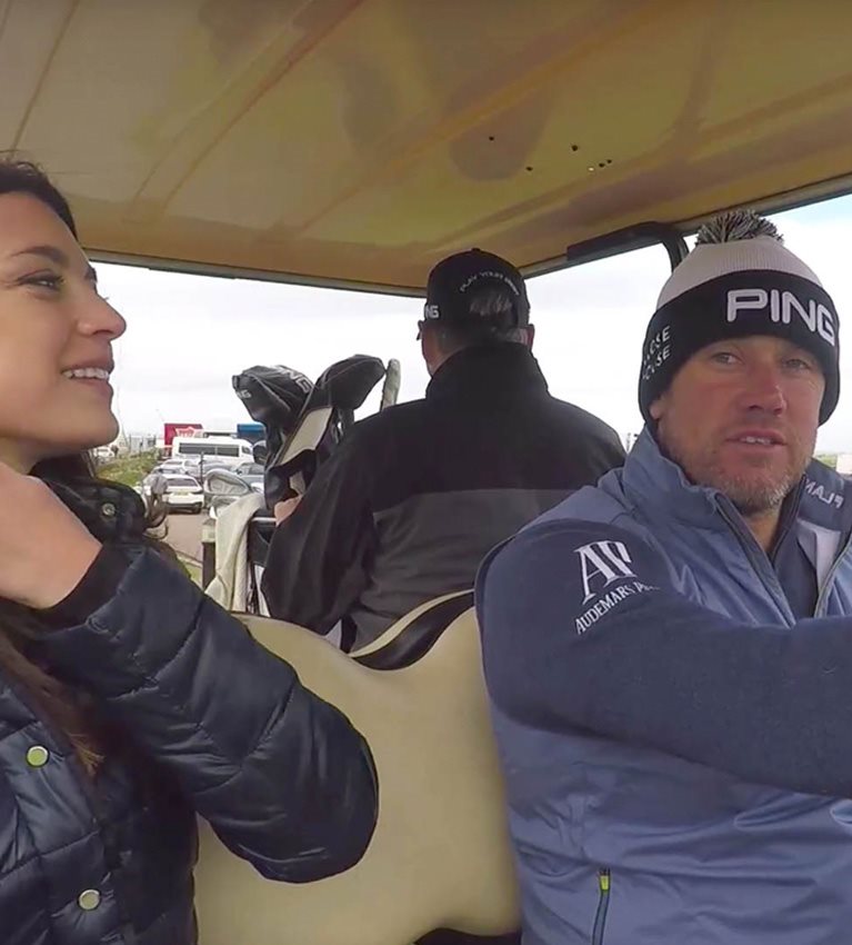 A buggy ride with Lee Westwood