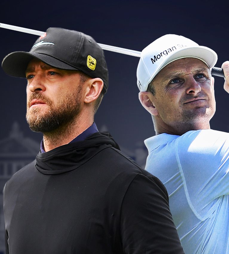 Justin Rose and Justin Timberlake team up for the Alfred Dunhill Links