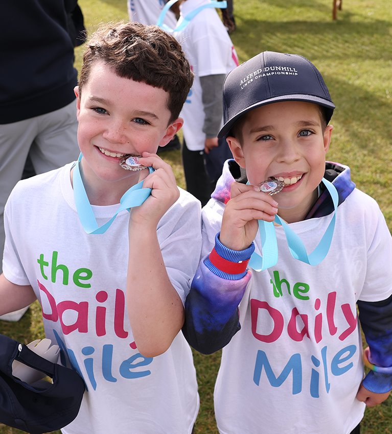 The Daily Mile celebrated at the Old Course 